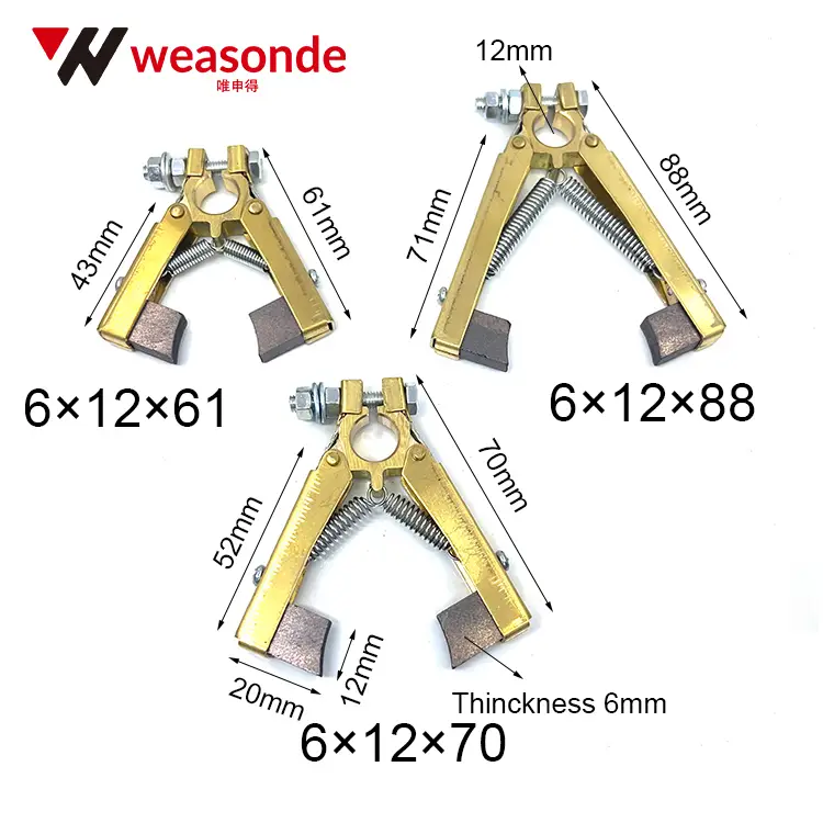 6×12 and 8×12 Brass Carbon Brush Holder for Stranding Machine, Film Blowing Machine and Packaging Machine Wenzhou Highy Electric Co., Ltd. 6×12×61 6×12×70 and 6×12×88 Brass Carbon Brush Holder for Packaging Machine and Stranding Machine 6×12 and 8×12 Brass Carbon Brush Holder for Stranding Machine, Film Blowing Machine and Packaging Machine