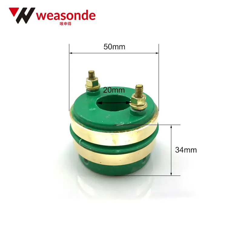 Slip Rings with Carbon Brush Holders for Packaging Machines | 2-Ring & 4-Ring Models Wenzhou Highy Electric Co., Ltd. 20×50×34 2 Slip Ring 1 Slip Rings with Carbon Brush Holders for Packaging Machines | 2-Ring & 4-Ring Models