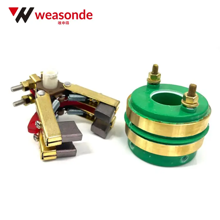 Slip Rings with Carbon Brush Holders for Packaging Machines | 2-Ring & 4-Ring Models Wenzhou Highy Electric Co., Ltd. 20×50×34 2 Slip Ring with Carbon Brush Holders Slip Rings with Carbon Brush Holders for Packaging Machines | 2-Ring & 4-Ring Models