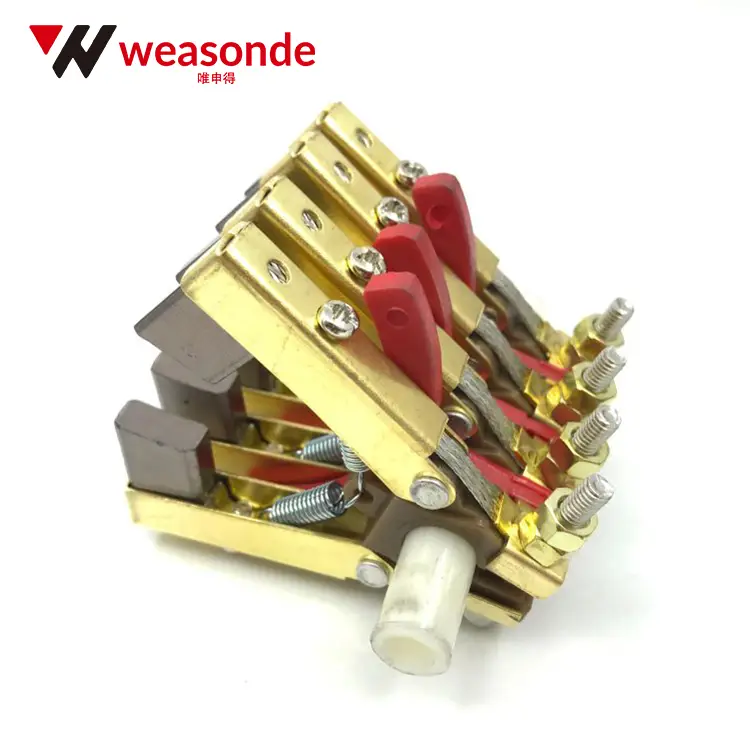 Slip Rings with Carbon Brush Holders for Packaging Machines | 2-Ring & 4-Ring Models Wenzhou Highy Electric Co., Ltd. 4 Rings of Carbon Brush Holders Slip Rings with Carbon Brush Holders for Packaging Machines | 2-Ring & 4-Ring Models